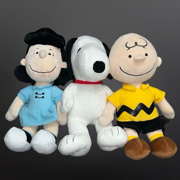 Kohls Cares Peanuts Snoopy Charlie Brown & Lucy Stuffed Plush Animals - Picture 1 of 7